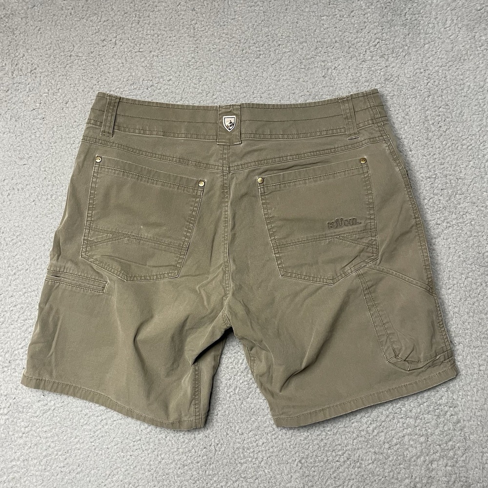 Kuhl Chino Shorts Men 33 Brown Hiking Lightweight Stretch Patina Dye - Picture 10 of 11